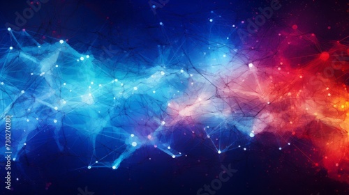 Vibrant abstract internet conceptual background with dynamic connectivity patterns