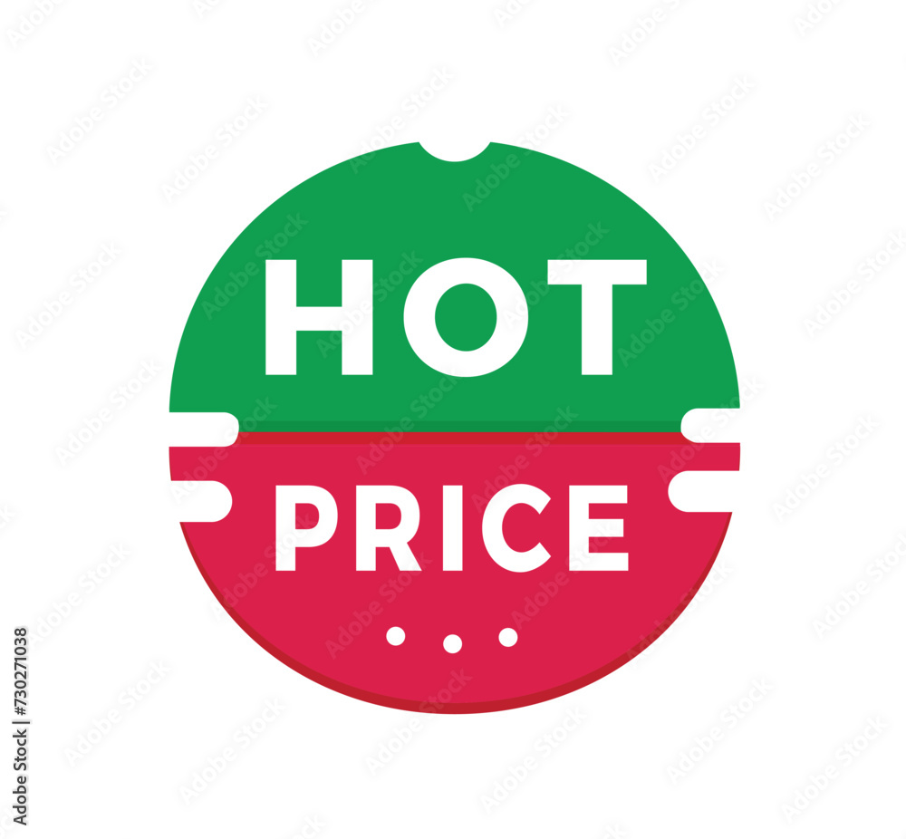 Hot price sign, red sticker for banner modern style. Vector design template. Hot price sign, red sticker for banner modern style. Vector design template.