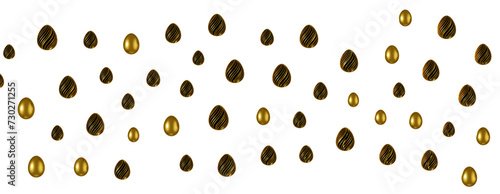 Easter horizontal border wi...