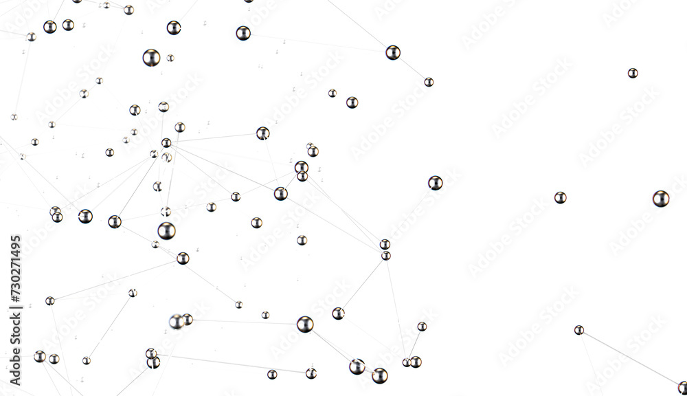Abstract 3d rendering of network concept. Modern background. Futuristic shape with spheres and lines. Design for poster, cover, Abstract 3d rendering of network concept. Modern background. Futuristic shape with spheres and lines. Design for poster, cover,