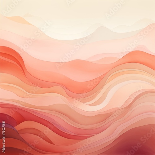 watercolor background with various wave shapes color fields