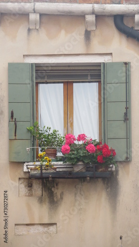 Ventana floreada