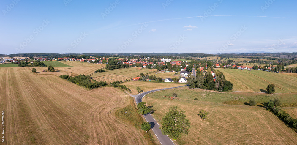 Luftbildaufnahme Allrode im Harz Stadt Thale