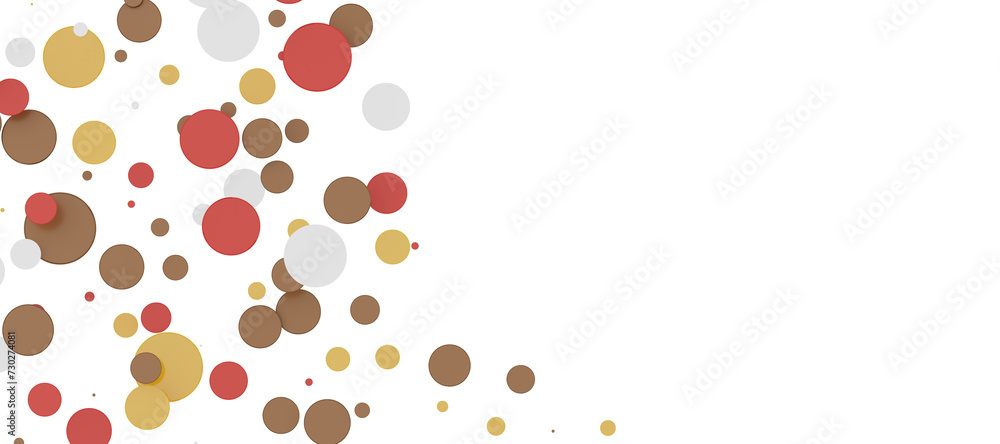 Multicolored confetti on white Multicolored confetti on white