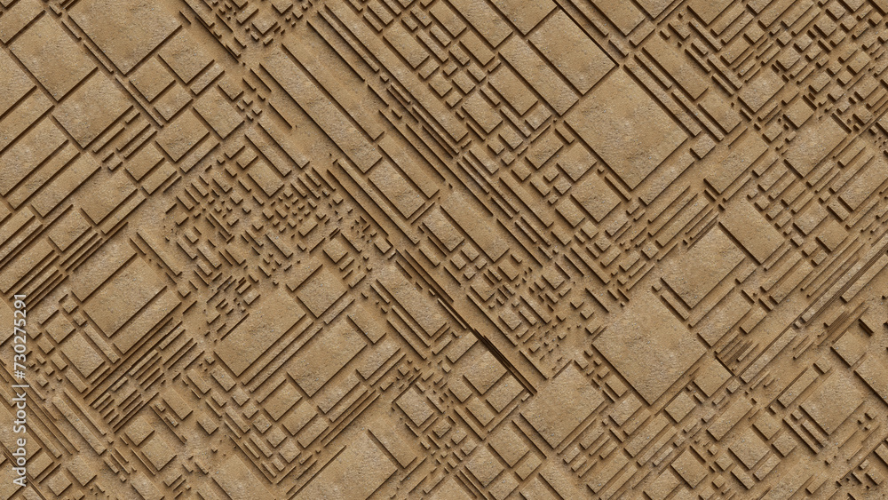 Urban sand city map 