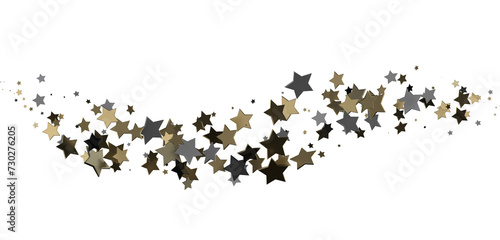 XMAS Stars - Festive christmas card. Isolated illustration white background. -