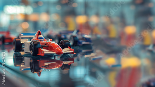 Racing car toy for high speed on the table, sport concept © Ari