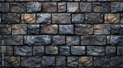 A Brick Wall Constructed With Small Rocks