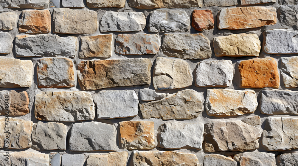 Multicolored Stone Wall Multicolored Stone Wall