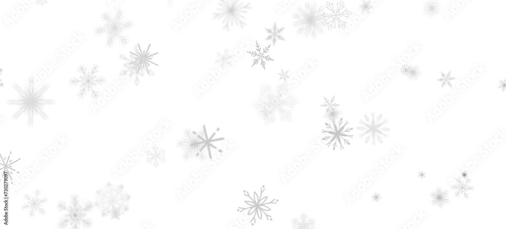 Sparkling Snowfall: Dynamic 3D Illustration of Falling Christmas Snowflakes Sparkling Snowfall: Dynamic 3D Illustration of Falling Christmas Snowflakes