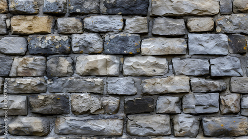 Close Up of a Stone Wall Made of Rocks