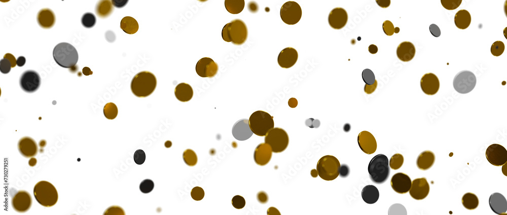 gold Celebration: Captivating 3D Illustration of Shimmering gold Confetti gold Celebration: Captivating 3D Illustration of Shimmering gold Confetti