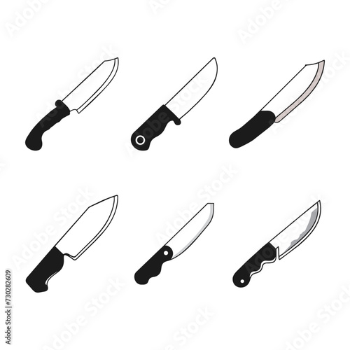 knife icon vector