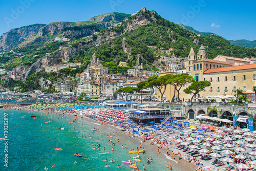 Fototapeta Naklejka Na Ścianę i Meble -  Plaża w Amalfi