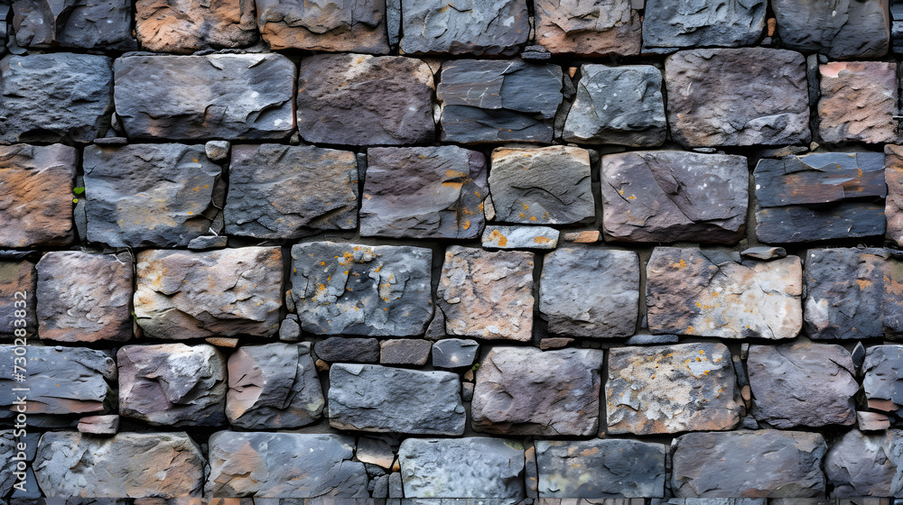 A Stone Wall Composed of Small Rocks A Stone Wall Composed of Small Rocks