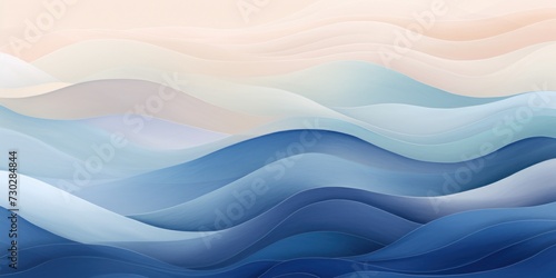 a watercolor background with various waves and wave shapes
