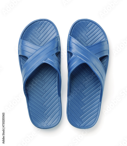 Blue EVA slide sandals