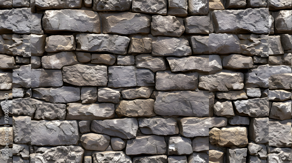 Obraz premium Stone Wall Constructed With Rocks