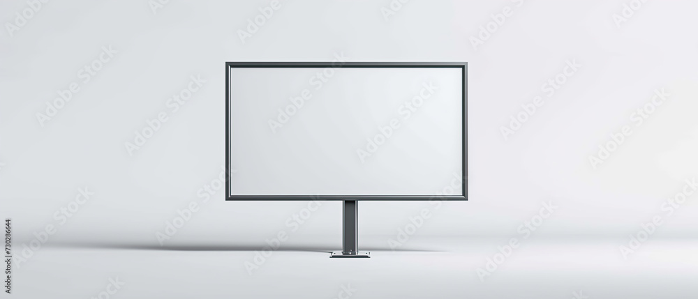 blank white billboard with shadow over white blank white billboard with shadow over white