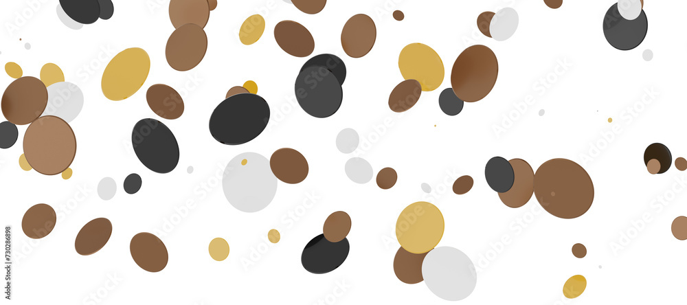 Fototapeta premium confetti png. Gold confetti falls from the sky. Glittering confetti on a transparent background. Holiday,