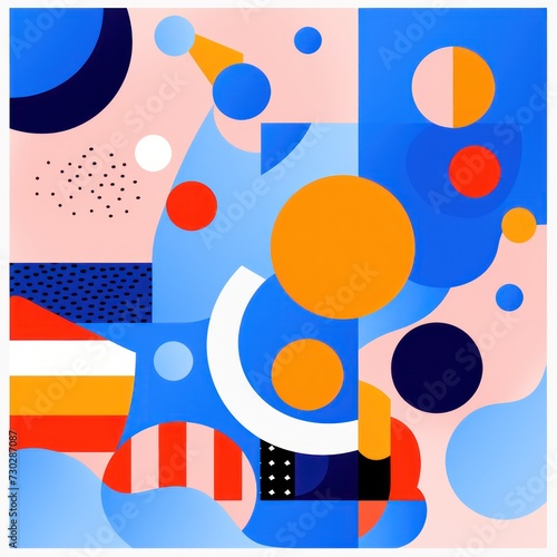 An Azure poster featuring various abstract design elements