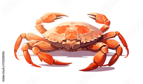 dungeness crab isolated vector style with transparent background illustration