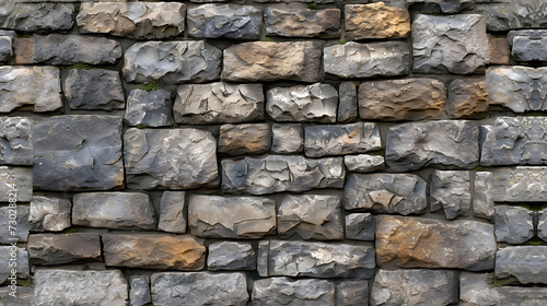 A Stone Wall Made of Small Rocks