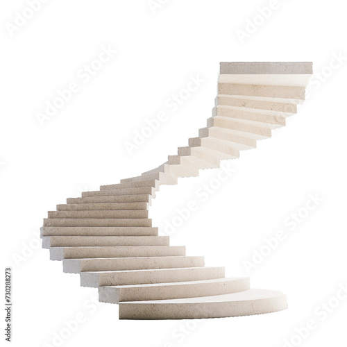 Staircase  transparent background.