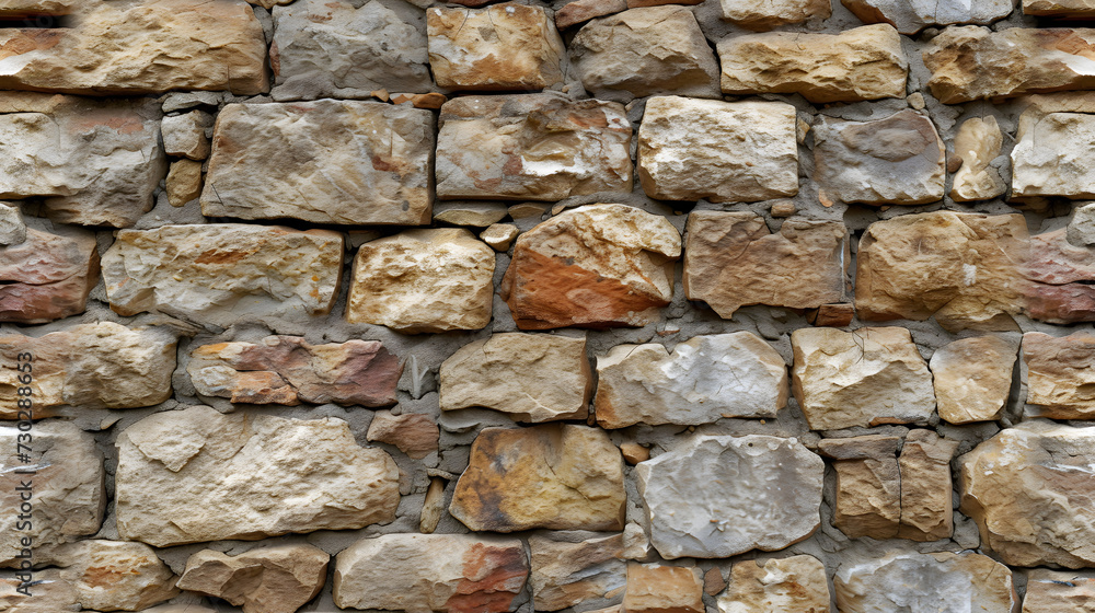 Stone Wall Made of Small Rocks Stone Wall Made of Small Rocks