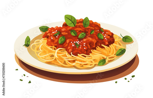 Bolognese vector flat minimalistic isolated illustration