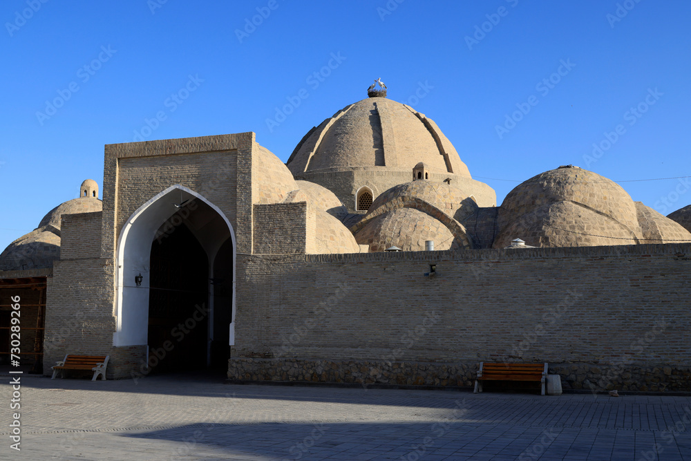 Fototapeta premium The Toqi Zargaron Bazar in Bukhara, Uzbekistan