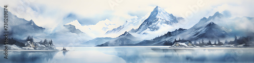 Berge Aquarell