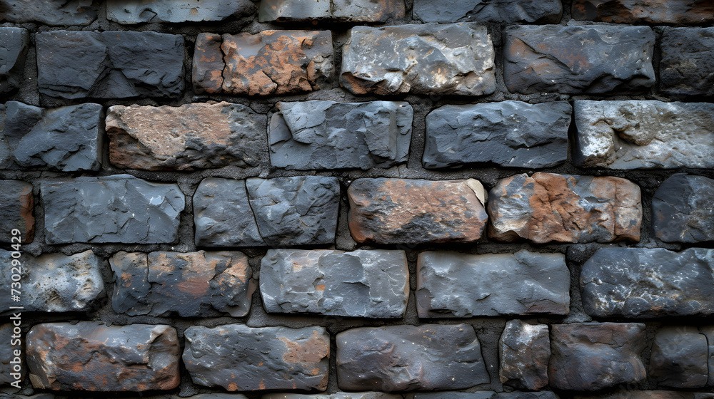 Close Up of a Brick Wall Made of Rocks Close Up of a Brick Wall Made of Rocks