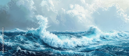 Pacific ocean waves photo