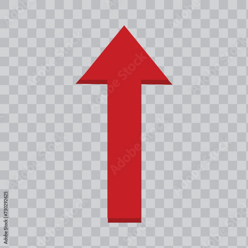 Growing business 3d red  arrow with bar chart, Profit arow Vector illustration.Business concept, growing chart.