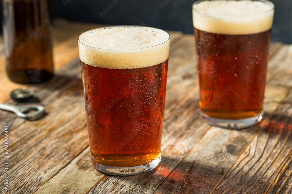 Boozy Cold Dark Amber Craft Beer Boozy Cold Dark Amber Craft Beer