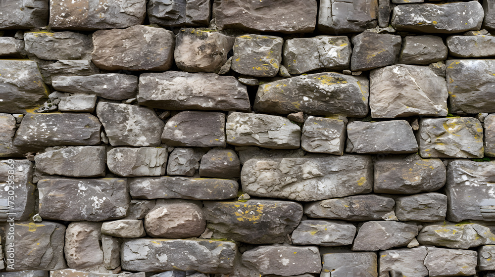Obraz premium Stone Wall With Moss