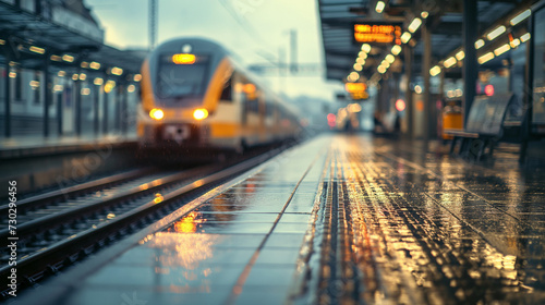 A Train Sitting on the Tracks