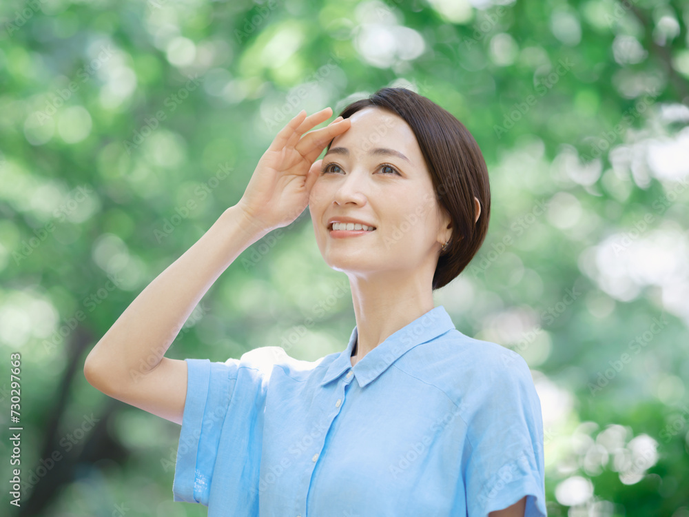 女性・ビューティー・新緑