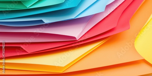 macro image of colorful sheets of paper background