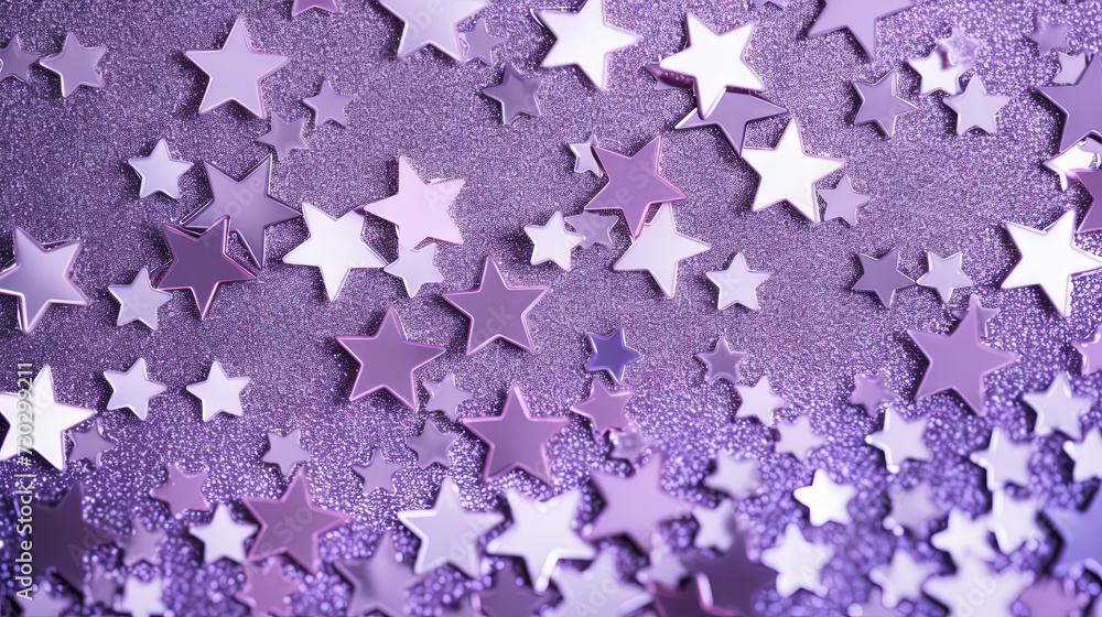 Fototapeta premium Abstract shiny background with blue glitter. Scattered confetti sparkles with light blue pastel color
