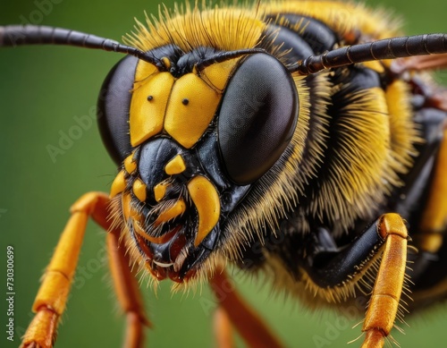 Nature's Canvas Unveiled: High-Resolution Wasp Micro View - A Masterpiece for Your Creative Journey