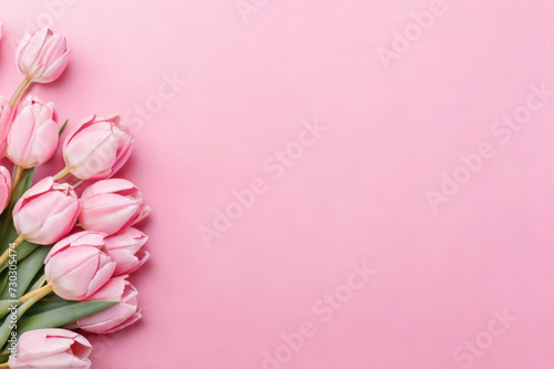 small pink bouquet as a present