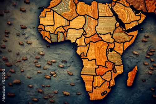 Celebrate World Africa Day with an illustration featuring the iconic map of Africa