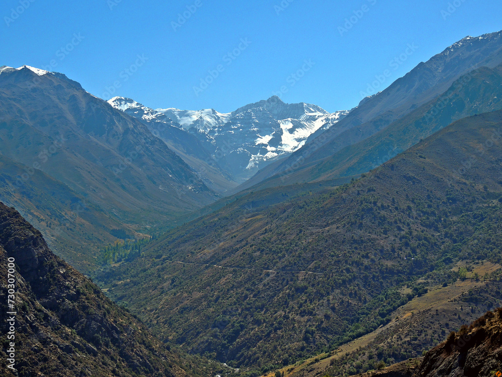 The beautiful foothills of the Andes, from Santiago de Chile