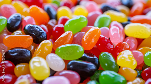 burst of color and sweetness as the screen comes alive with a vibrant display of assorted jelly beans