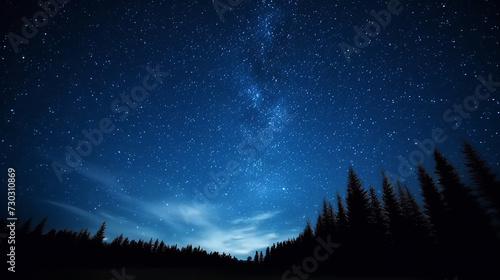 Beautiful night sky image. galaxy, stars, nebula