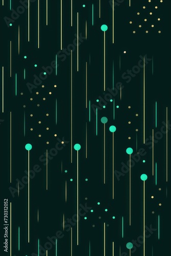 Emerald diagonal dots and dashes seamless pattern vector illustration