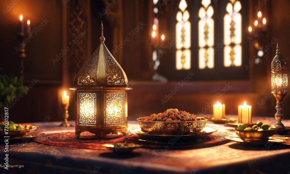 illustration of a ramadan meal illustration of a ramadan meal
