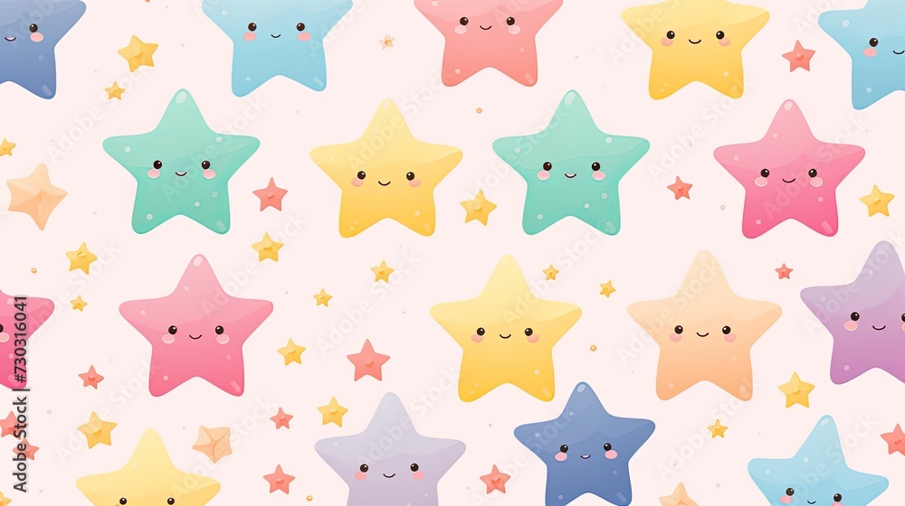 cute stars pastel pattern. cartoon star background cute stars pastel pattern. cartoon star background